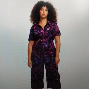 Lucy & Yak Ragan Jumpsuit: ORGANIC COTTON - Purple Rain